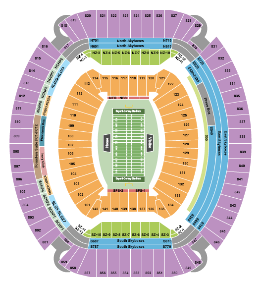 Bryant-Denny Stadium Iron Bowl Seating Chart